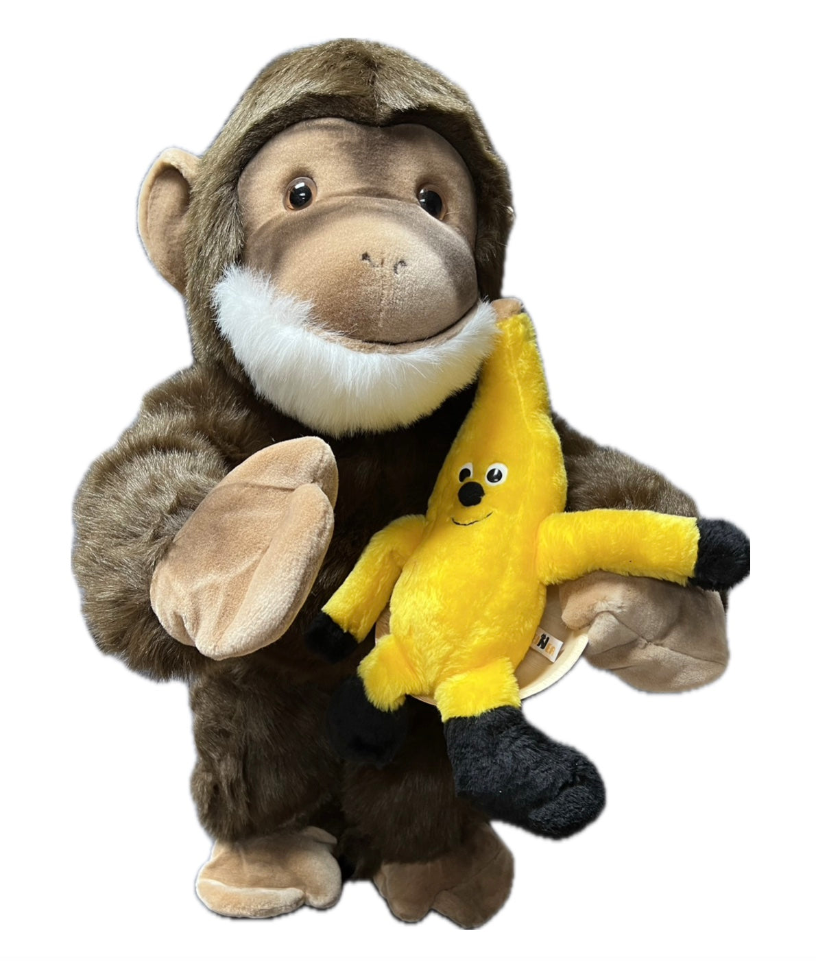 Monkey 80 cm with plush banana and 2 movements