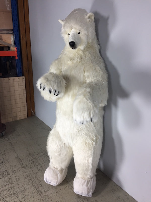 Eisbär auf den Hinterpfoten stehend ohne Bewegung