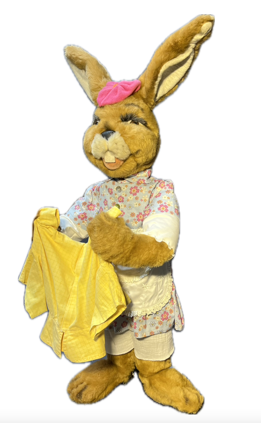 Hase/Häsin mit Wäschestück