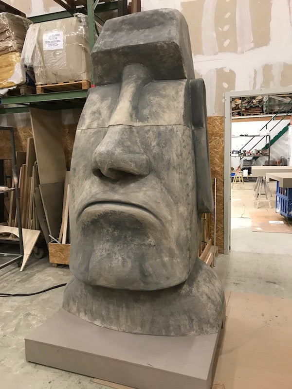 Moai Figure Easter Island Head Sculpture 290 cm (Rapa Nui5) - Unique Piece