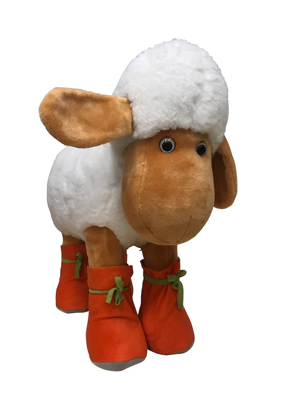 Sheep standing on 4 legs in comic style