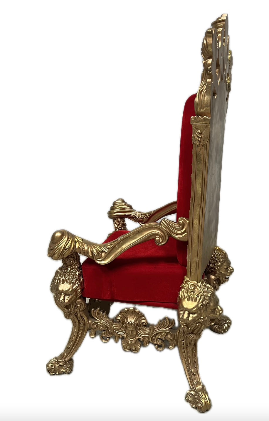 Throne fantasy chair red-gold