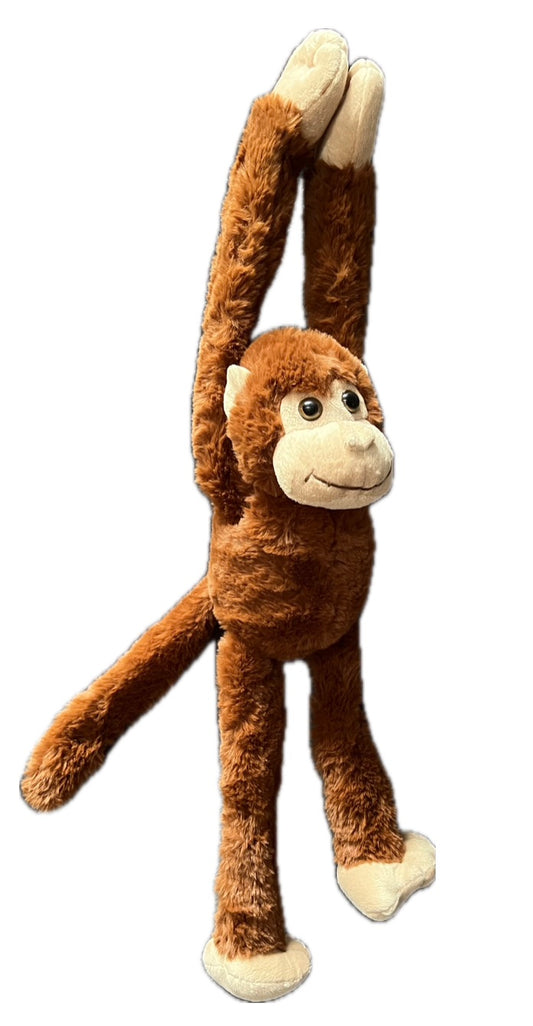 Monkey swinging on a vine / pole