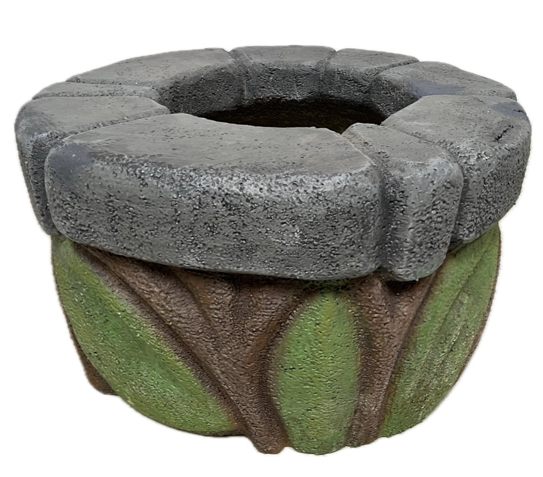 Well cladding made of rigid foam for mortar barrel