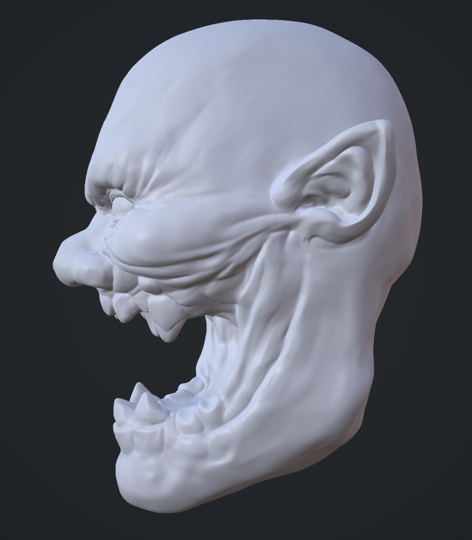 Cheese Head figurine head 3D printed
