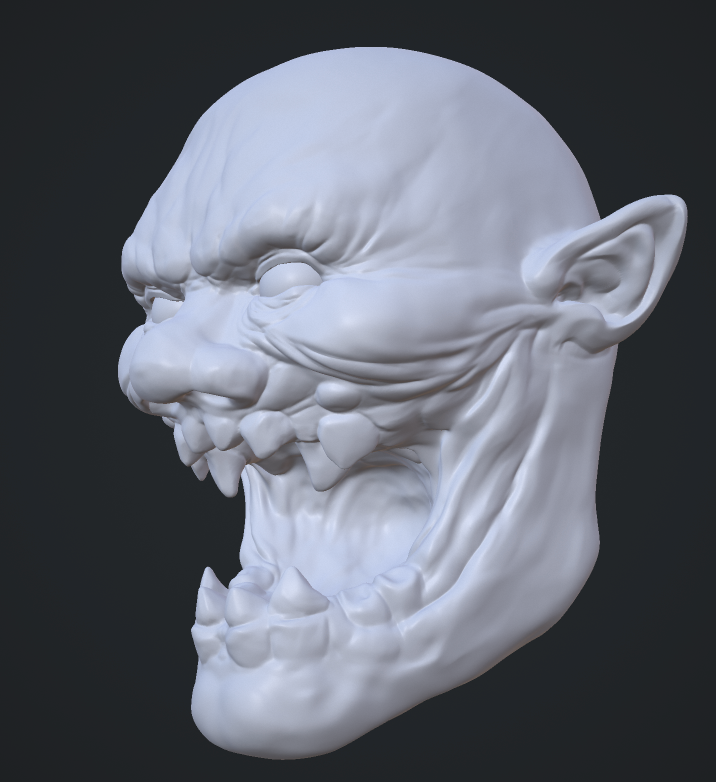 Cheese Head figurine head 3D printed