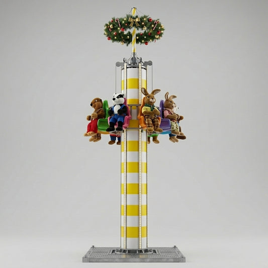 Freefall Tower with Animal Figures Attraction for Activity Areas