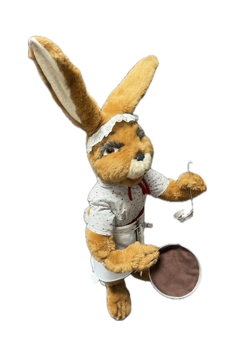 Rabbit/hare with ladle and chocolate pot