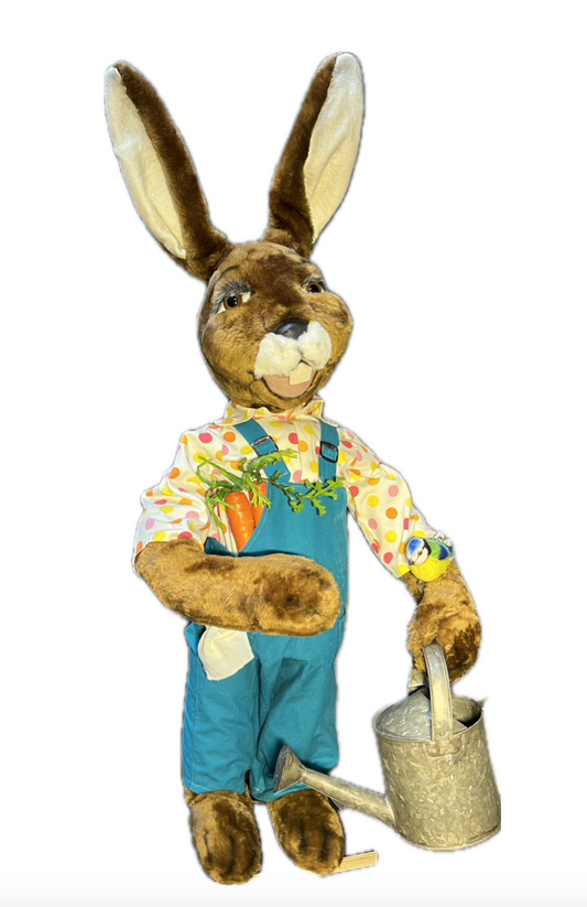 Rabbit with watering can 