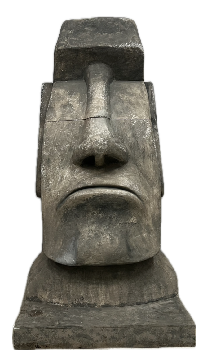 Moai Figure Easter Island Head Sculpture 290 cm (Rapa Nui5) - Unique Piece