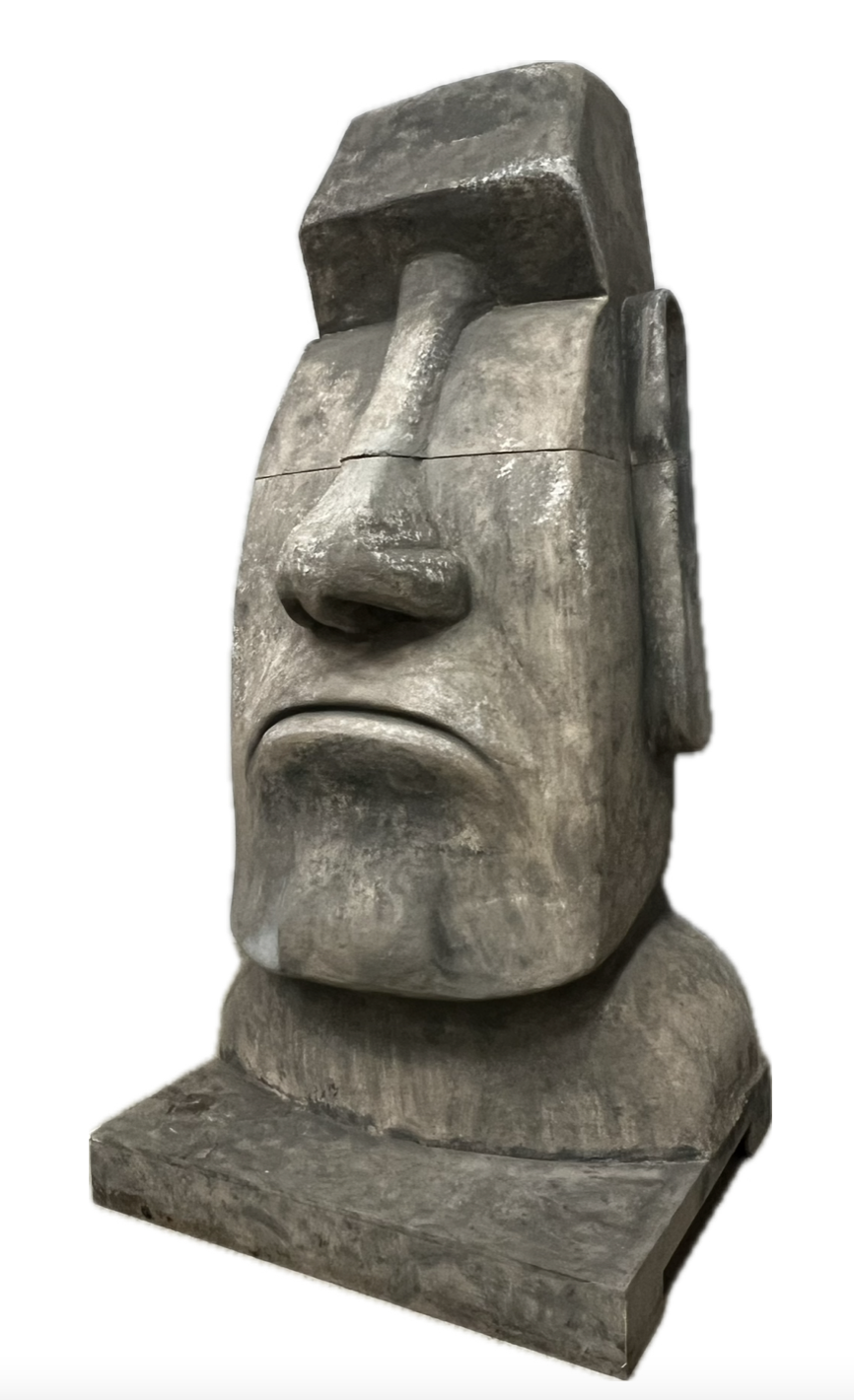 Moai Figure Easter Island Head Sculpture 290 cm (Rapa Nui5) - Unique Piece