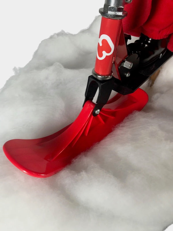 Santa Claus on a scooter 