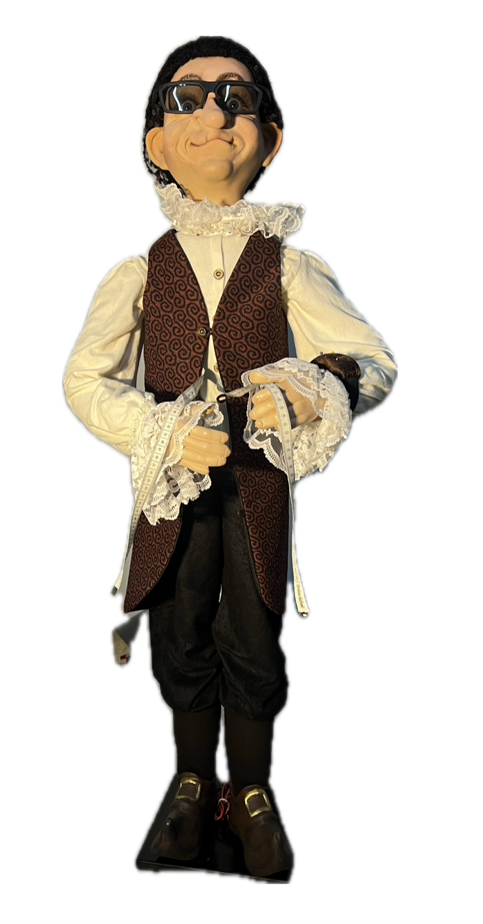 Tailor from the fairy tale "The Emperor's New Clothes"