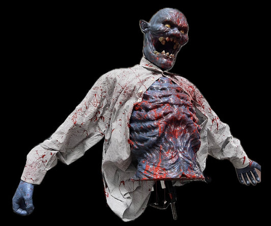 Zombie upper body bloody biter